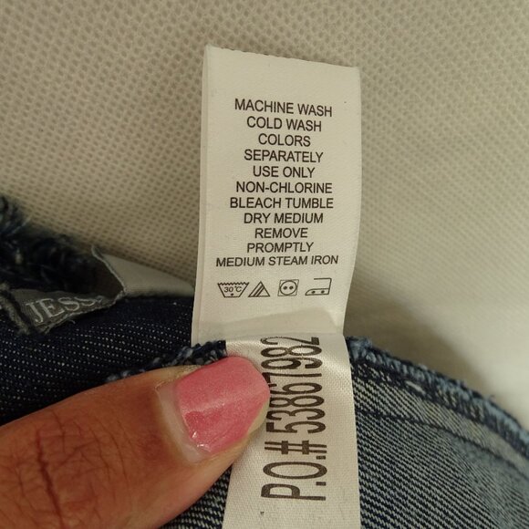 Jessica London Open Front Denim Jacket Fringe Edges Women Plus Size 20W Long Slv - Picture 9 of 12